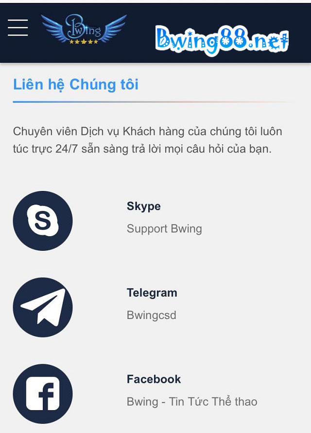 Liên hệ tới tổng đài nhà cái nhanh chóng