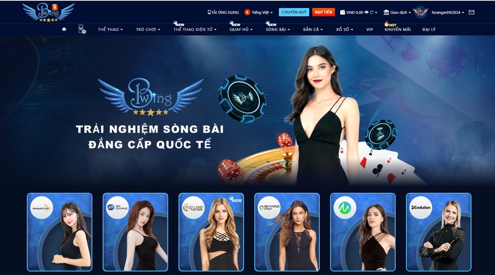 Khám Phá Sự Đa Dạng Của Bwing Casino Games